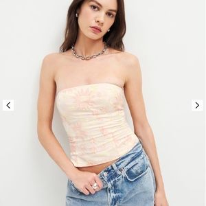 Reformation Giorgia Top - Blush Floral Size 0